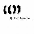 Quotes to remember, quotes symbols 