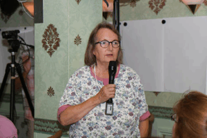 Carolyn Dorrance speaking at the International Theosophy Conference